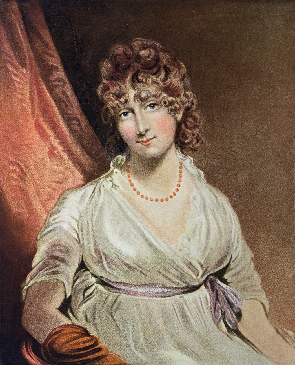 Portrét ctihodné paní Bouverie vyrytý I.R Smithem (fl. 1800-30) od John Hoppner