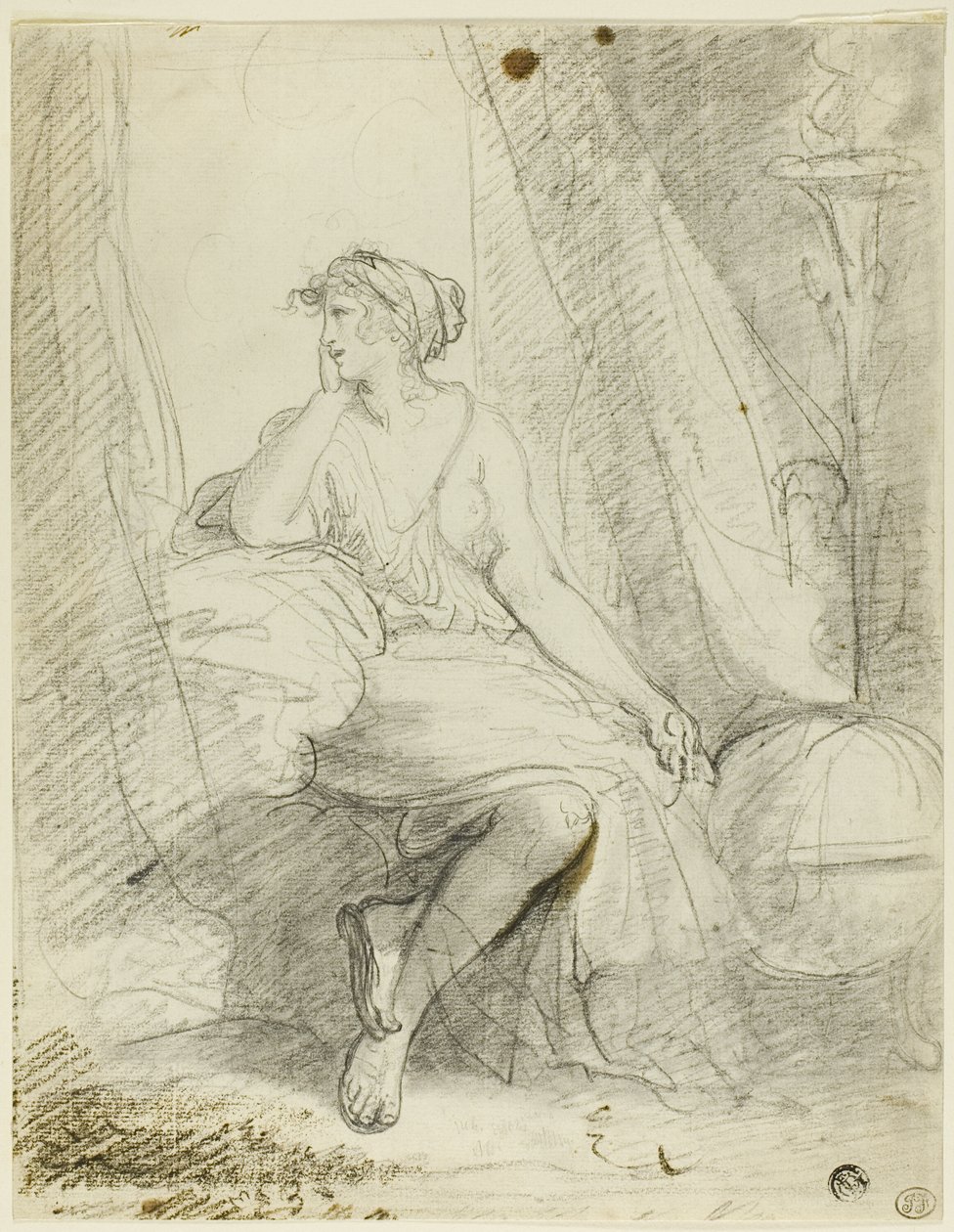 Sedící žena od John Hoppner