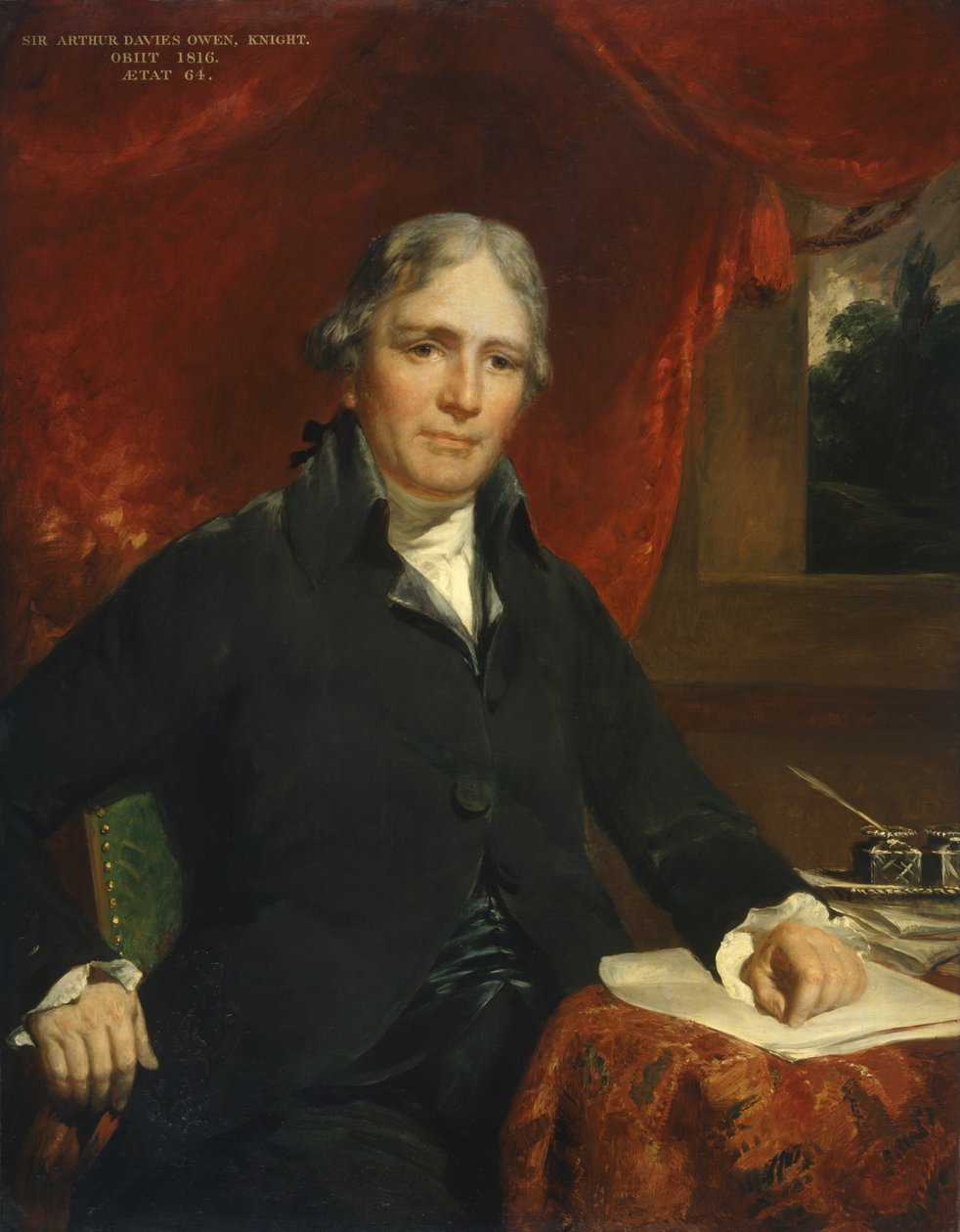 Sir Arthur Davies Owen, rytíř od John Hoppner