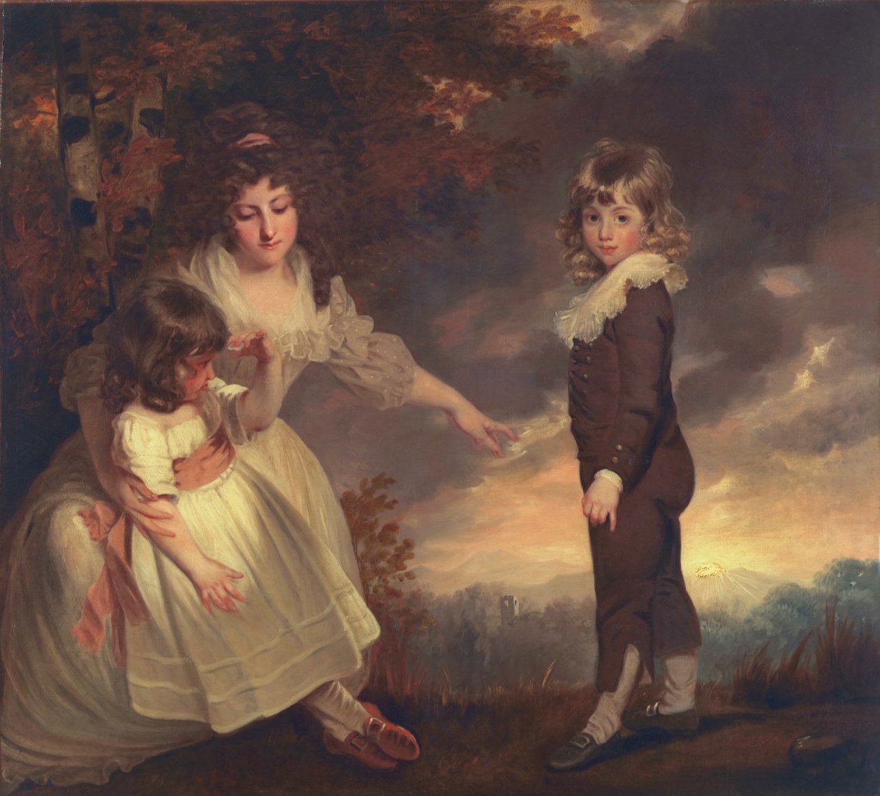 Susannah, Philip Lake a Maria Godsal: The Godsal Children, 1789 od John Hoppner