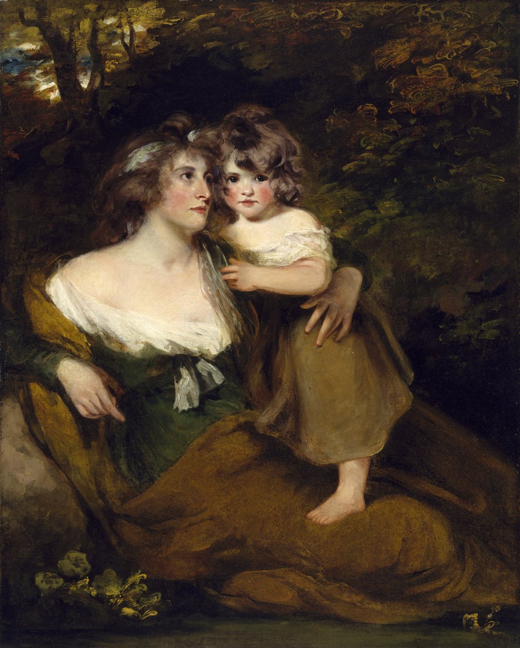 Hraběnka z Darnley a její dcera, lady Elizabeth Blighová, kolem roku 1795 od John Hoppner