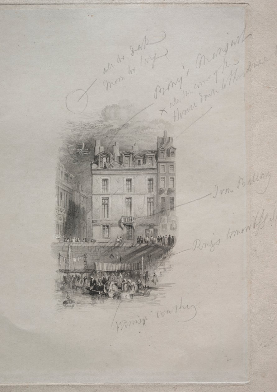 Napoleonské ubytování, Quai Conti, 1836. od John Horsburgh