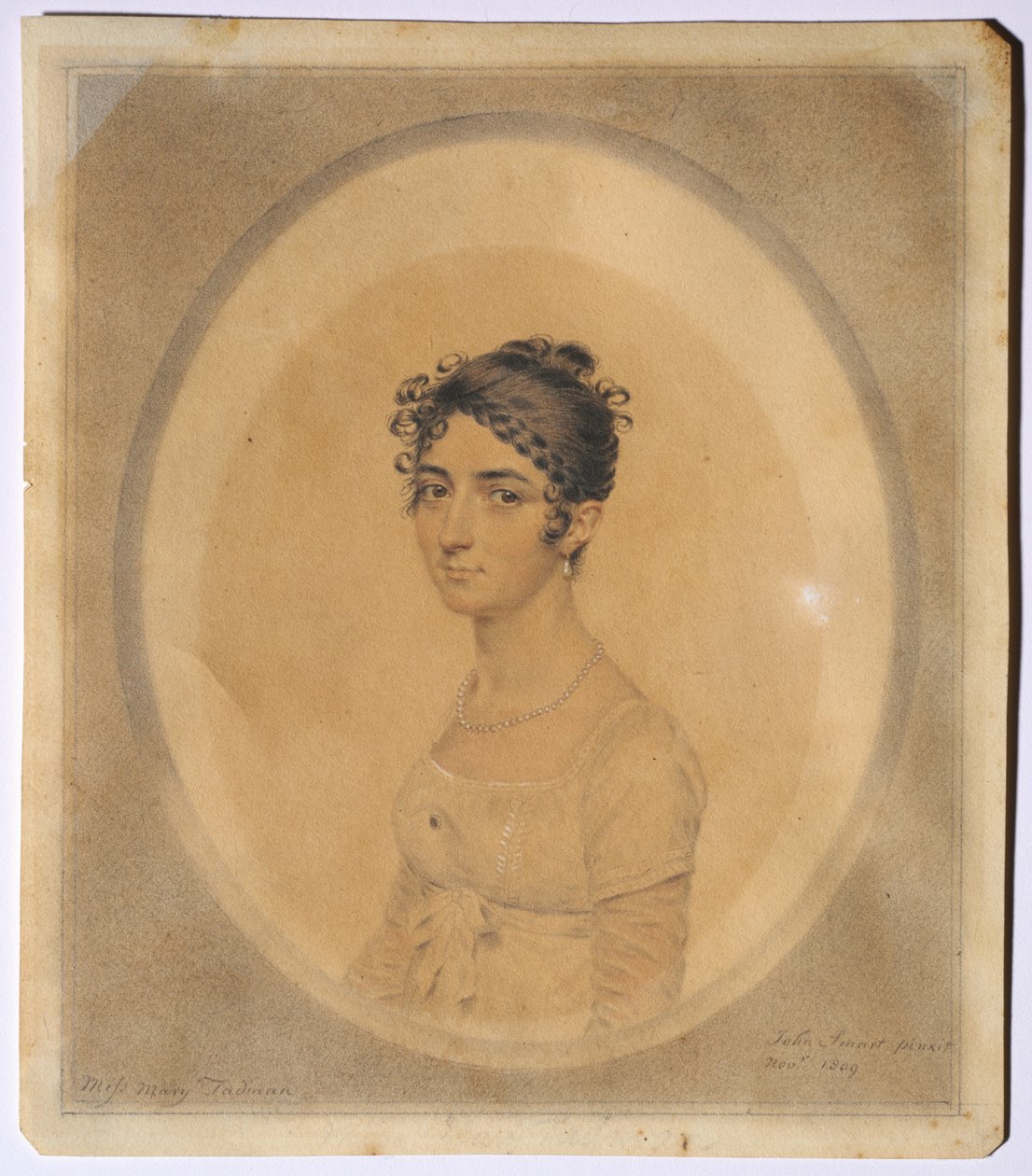 Portrét slečny Mary Tadman, 1809. od John I. smart