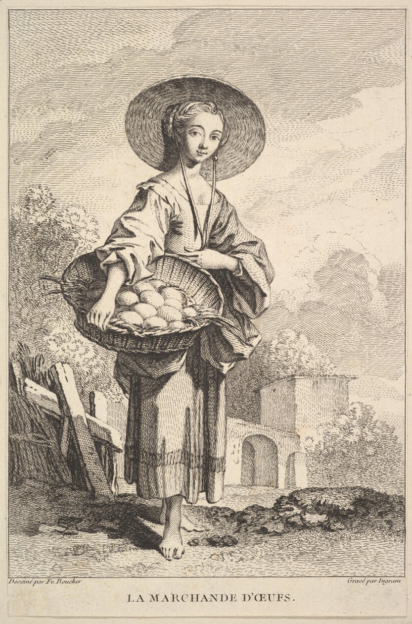 Obchodník s vejci, 1741-63. od John Ingram