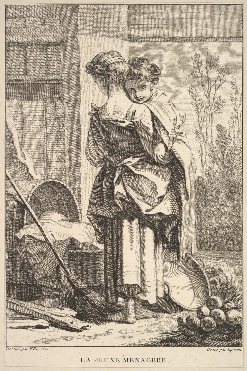 Mladá hospodyně, 1741-63. od John Ingram