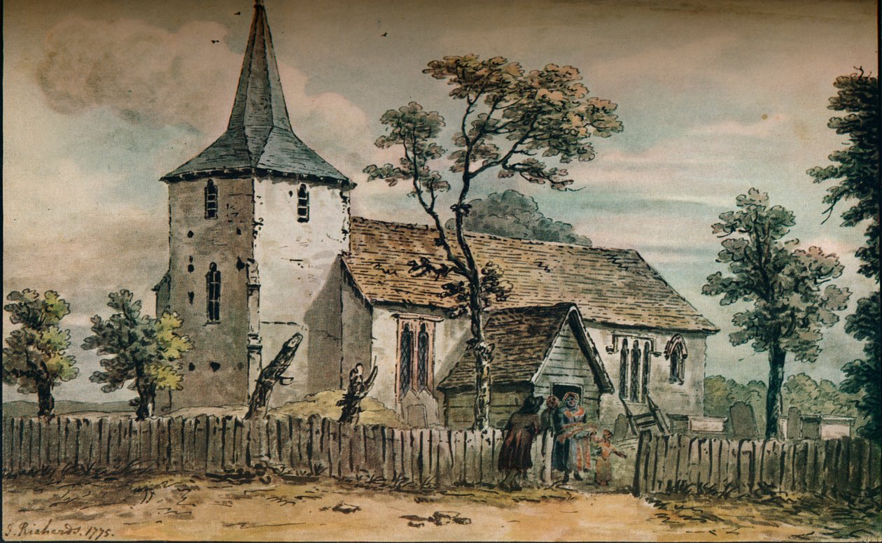Downe Church, Kent, 1775 od John Inigo Richards