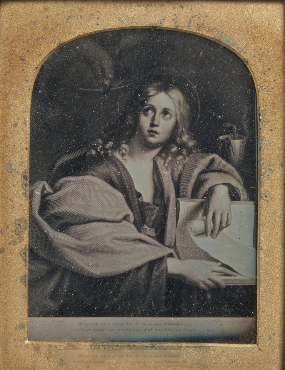 Kopie obrazu sv. Jana Evangelisty od Domenichina, 1846-52. od John Jabez Edwin Mayall