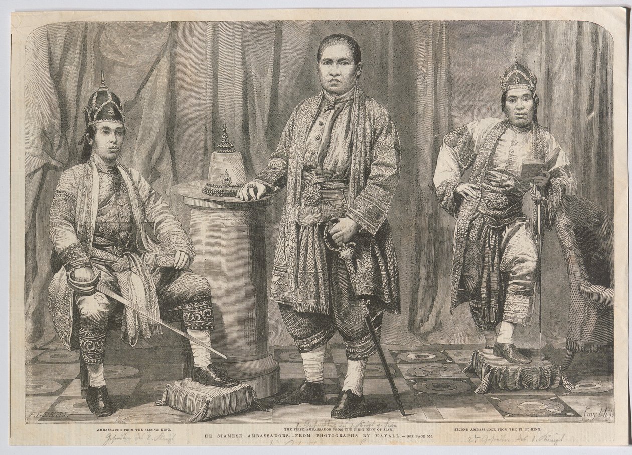 J. E. (sic!) Siamští velvyslanci od John Jabez Edwin Mayall