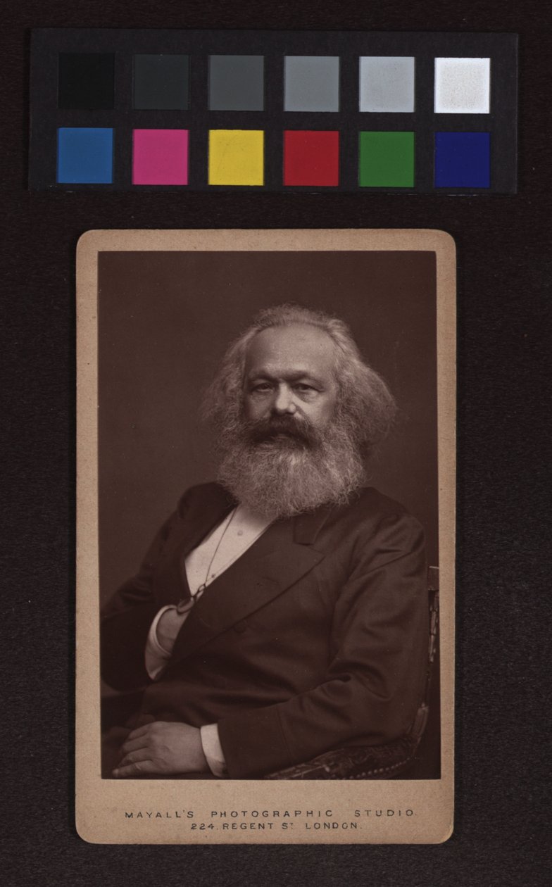 Karl Marx (1818–1883), filozof, ekonom, politický myslitel od John Jabez Edwin Mayall