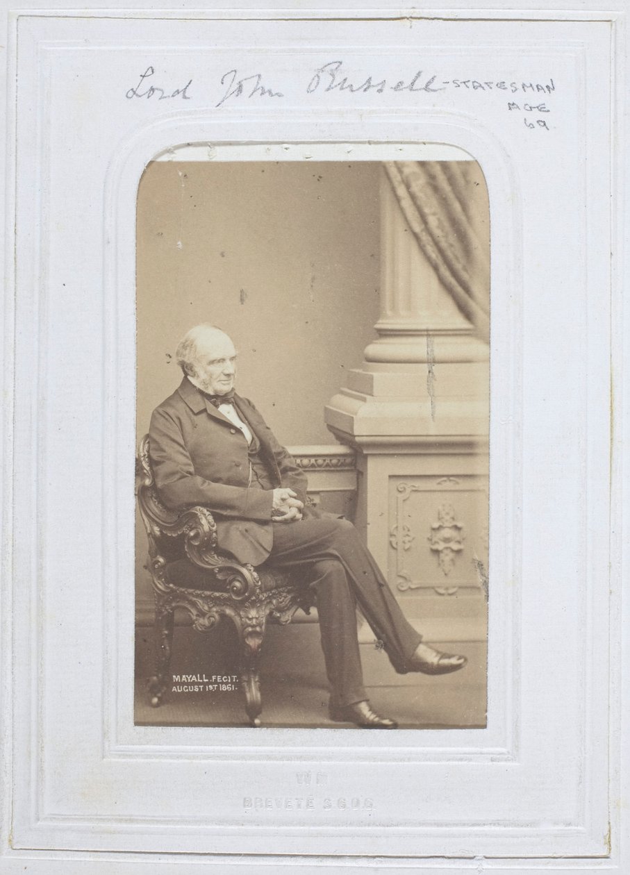 Lord John Russell od John Jabez Edwin Mayall