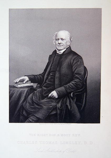 Jeho právo, čestný a nejctihodnější Charles Thomas Longley, z ‚The Drawing-Room Portrait Gallery of Eminent Personages‘ od John Jabez Edwin Paisley (after) Mayall