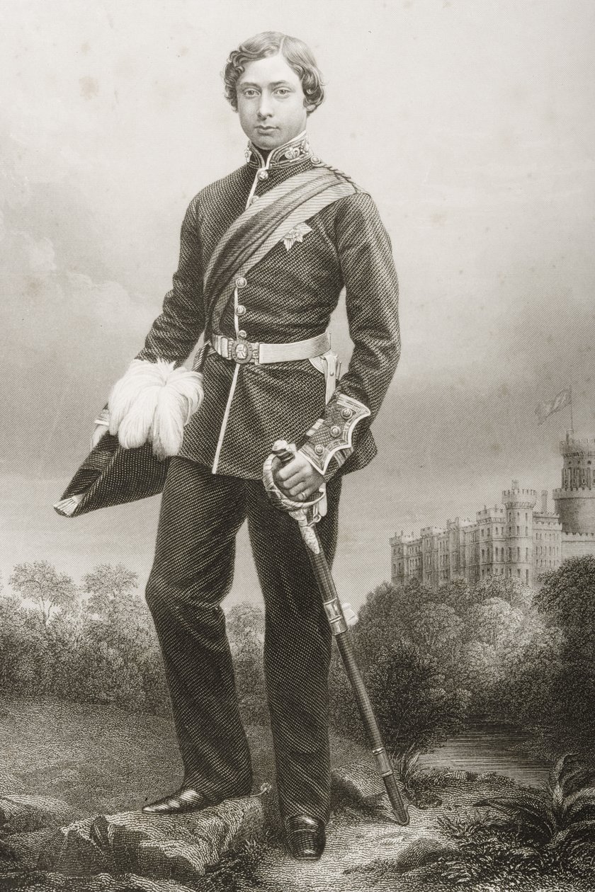 Albert Edward (1841-1910) ryl D.J. Libra z fotografie z 