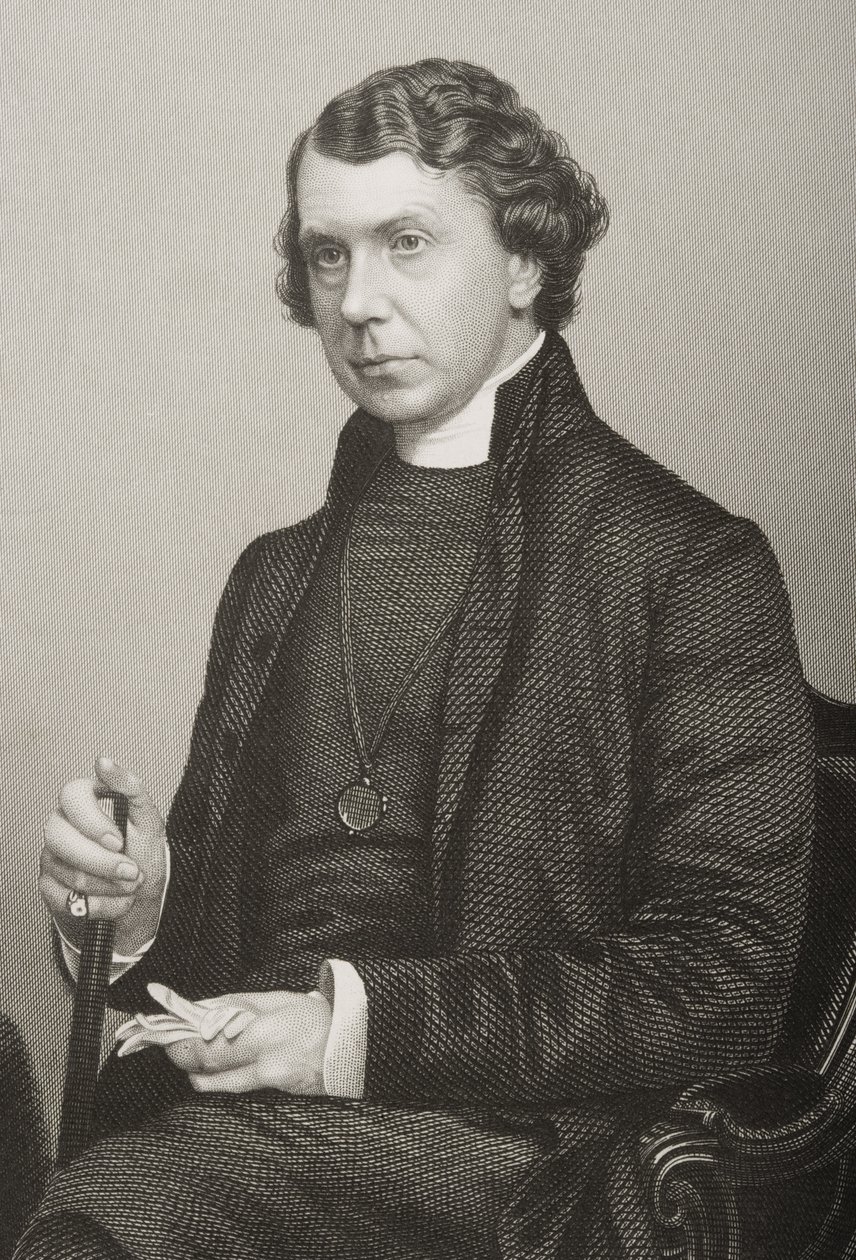 Archibald Campbell Tait (1811-82) vyryl D.J. Libra z fotografie z 