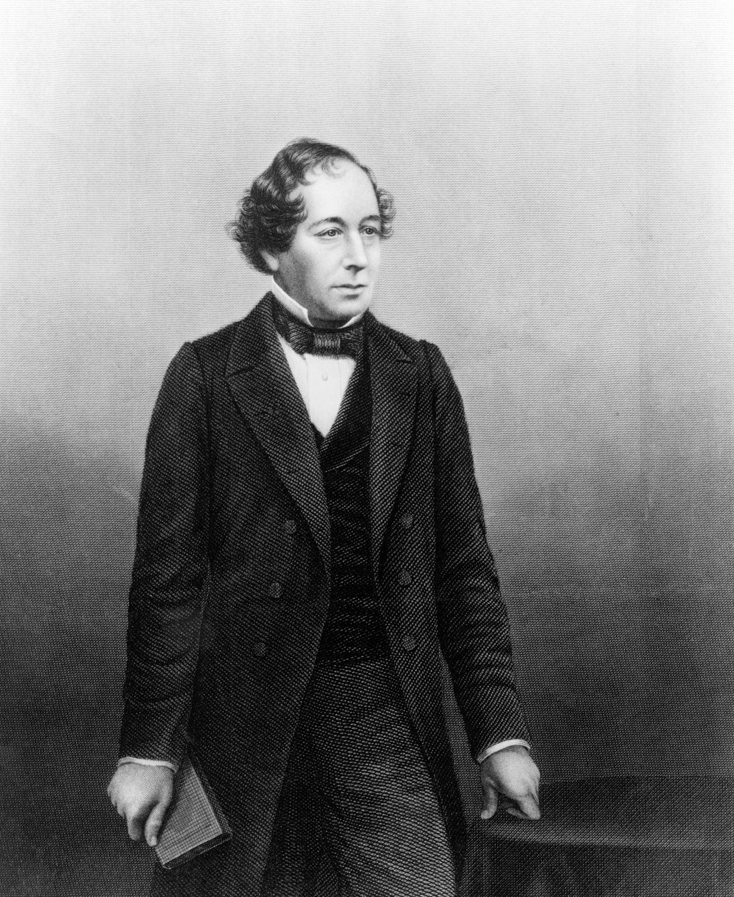 Benjamin Disraeli, vyryto D. J. Poundem z fotografie od John Jabez Edwin Paisley Mayall