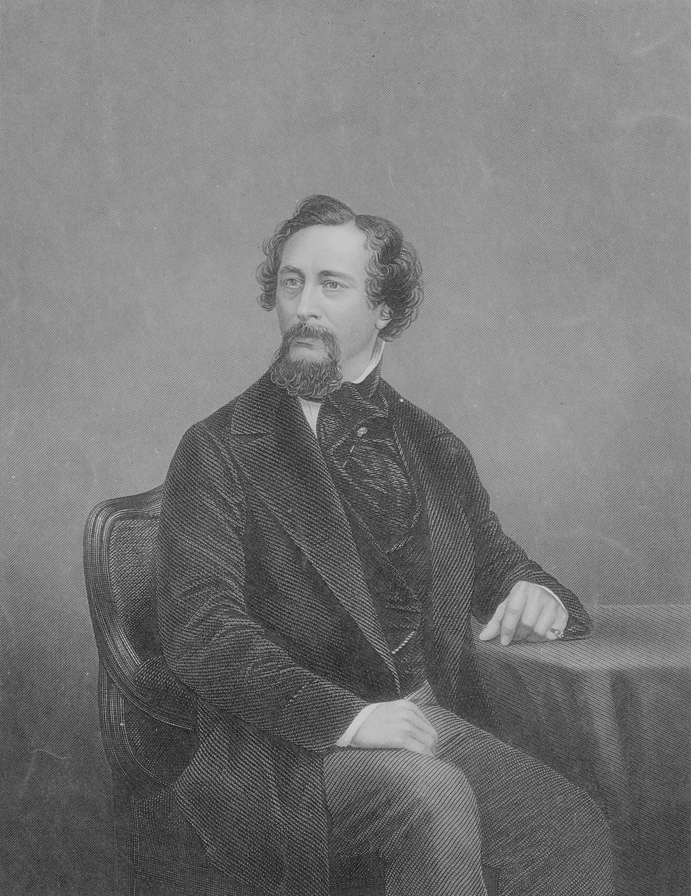 Charles John Huffam Dickens (1812-70) od John Jabez Edwin Paisley Mayall