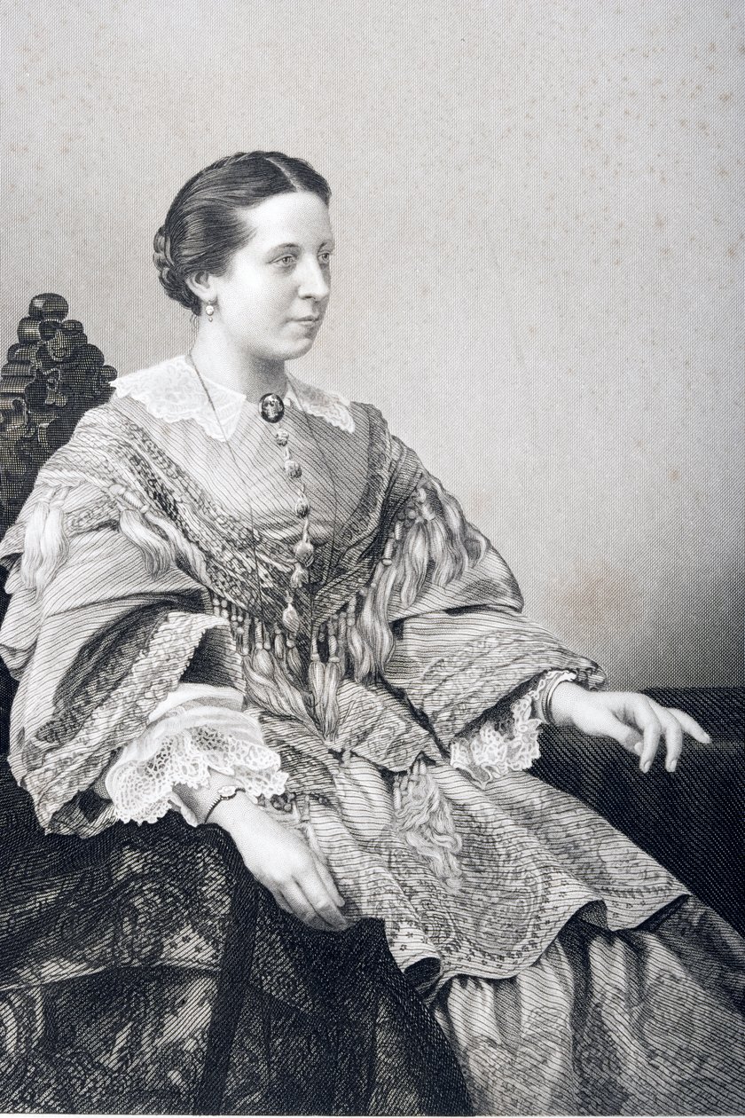Clara Novello (1818-1908) vyryla D.J. Libra z fotografie z 