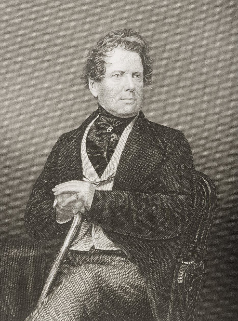 Fox Maule Ramsay (1801-74) 11. hrabě z Dalhousie a 2. lord Panmure, vyryl D.J. Libra z fotografie z The Drawing-Room of Eminent Personages, Volume 2, publikovaná v Londýně, 1860 (angl. od John Jabez Edwin Paisley Mayall