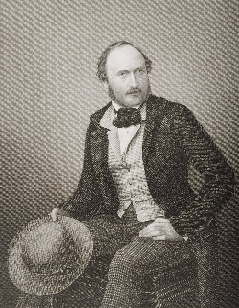H.R.H. Prince Albert (1819-61) Prince Consort of the Great Britain and Ireland, ryt D.J. Libra z fotografie z 