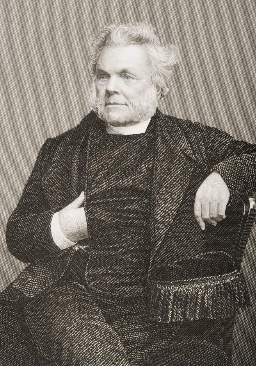 John Angell James (1785-1859) vyryl D.J. Libra z fotografie z 