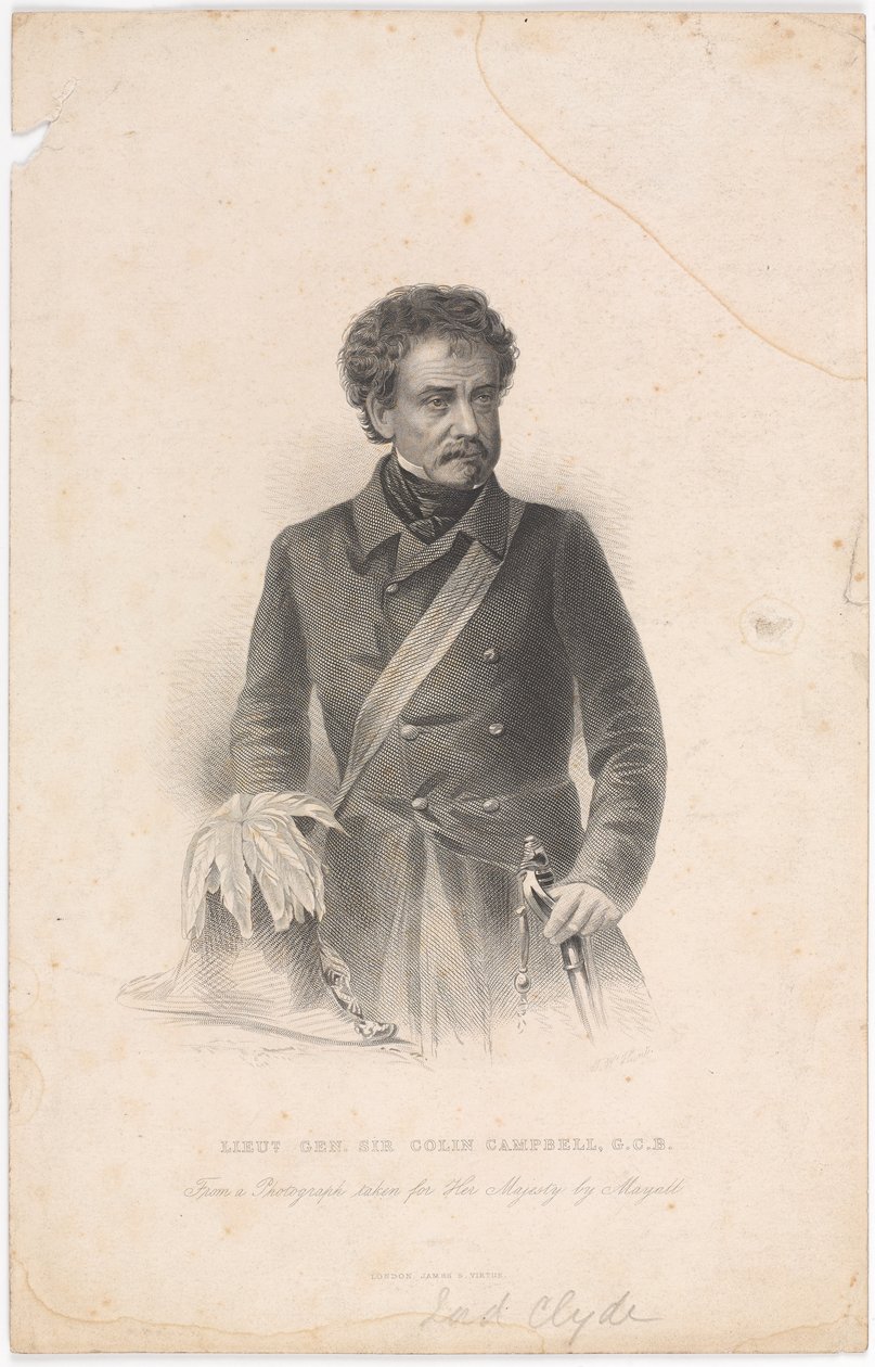 ?Generálporučík Sir Colin Campbell, G.C.B.?, circa 1856 od John Jabez Edwin Paisley Mayall