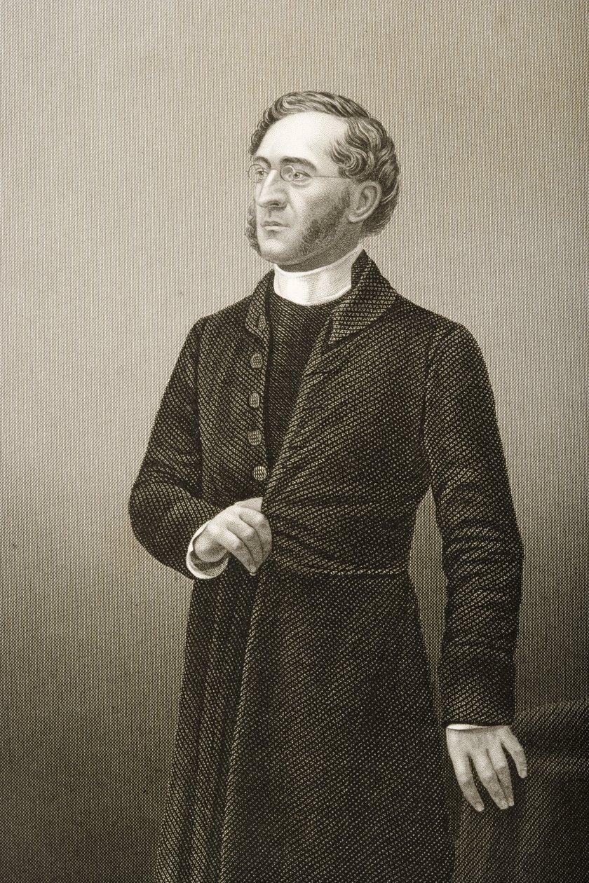 Rev. John Cumming (1707-81) vyryl D.J. Libra z fotografie z 