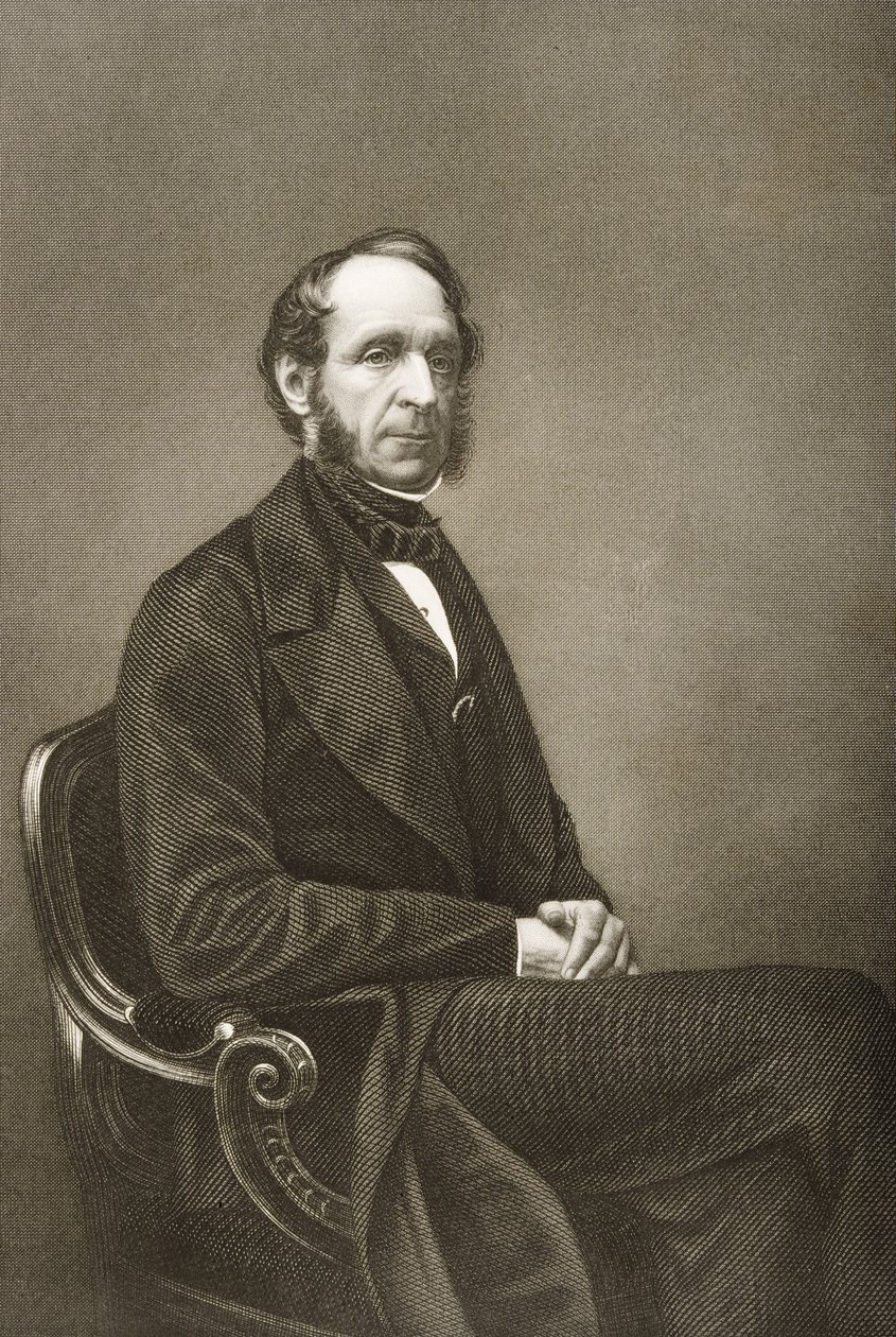 Robert Grosvenor (1801-93) ryl D.J. Libra z fotografie z 