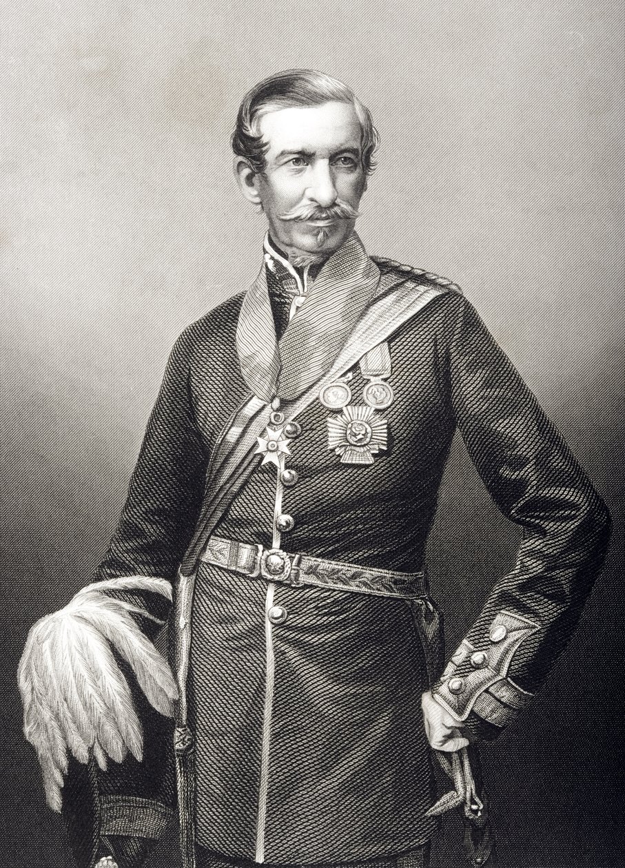 Sir Archdale Wilson (1803-74), vyrytý D. J. Poundem podle fotografie z knihy "The Drawing-Room of Eminent Personages, Volume 2", vydané v Londýně roku 1860. od John Jabez Edwin Paisley Mayall