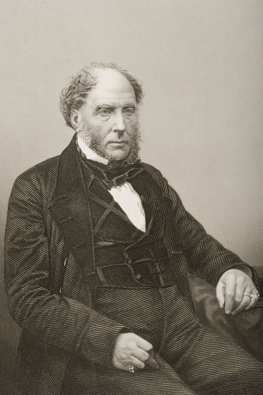 Sir Archibald Alison (1792-1867) vyryl D.J. Libra z fotografie z 