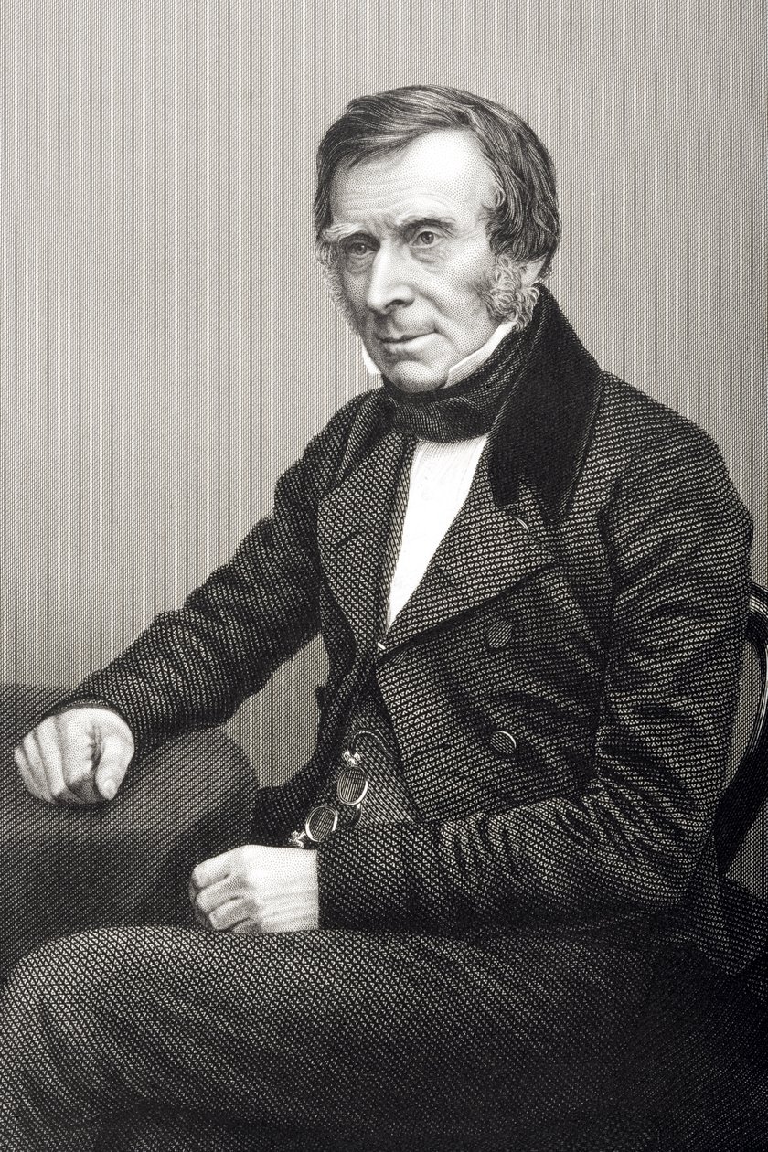 Sir Benjamin Collins Brodie (1783-1862) vyryl D.J. Libra z fotografie z 