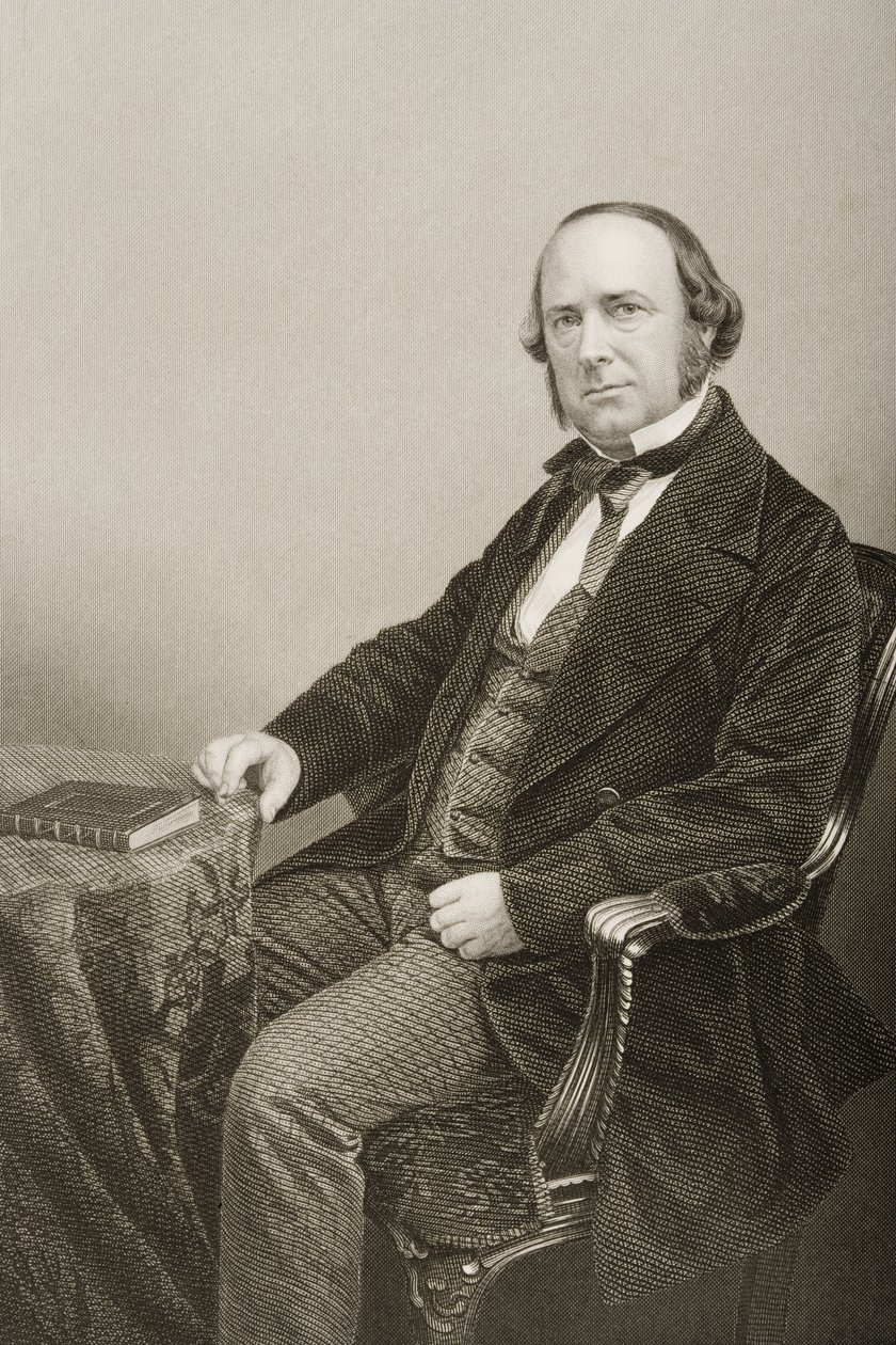 Thomas Wright (1810-77) vyryl D.J. Libra z fotografie z 