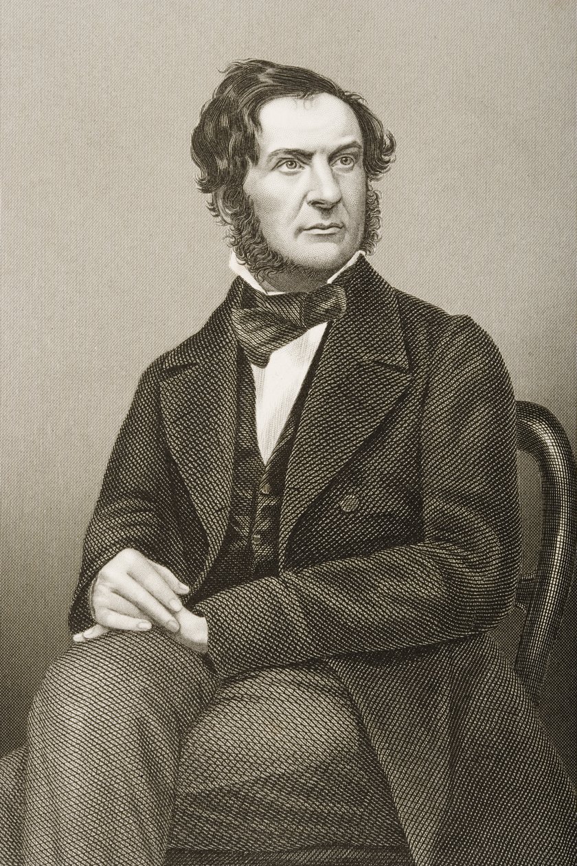 William Ewart Gladstone (1809-98) vyryl D.J. Libra z fotografie z 