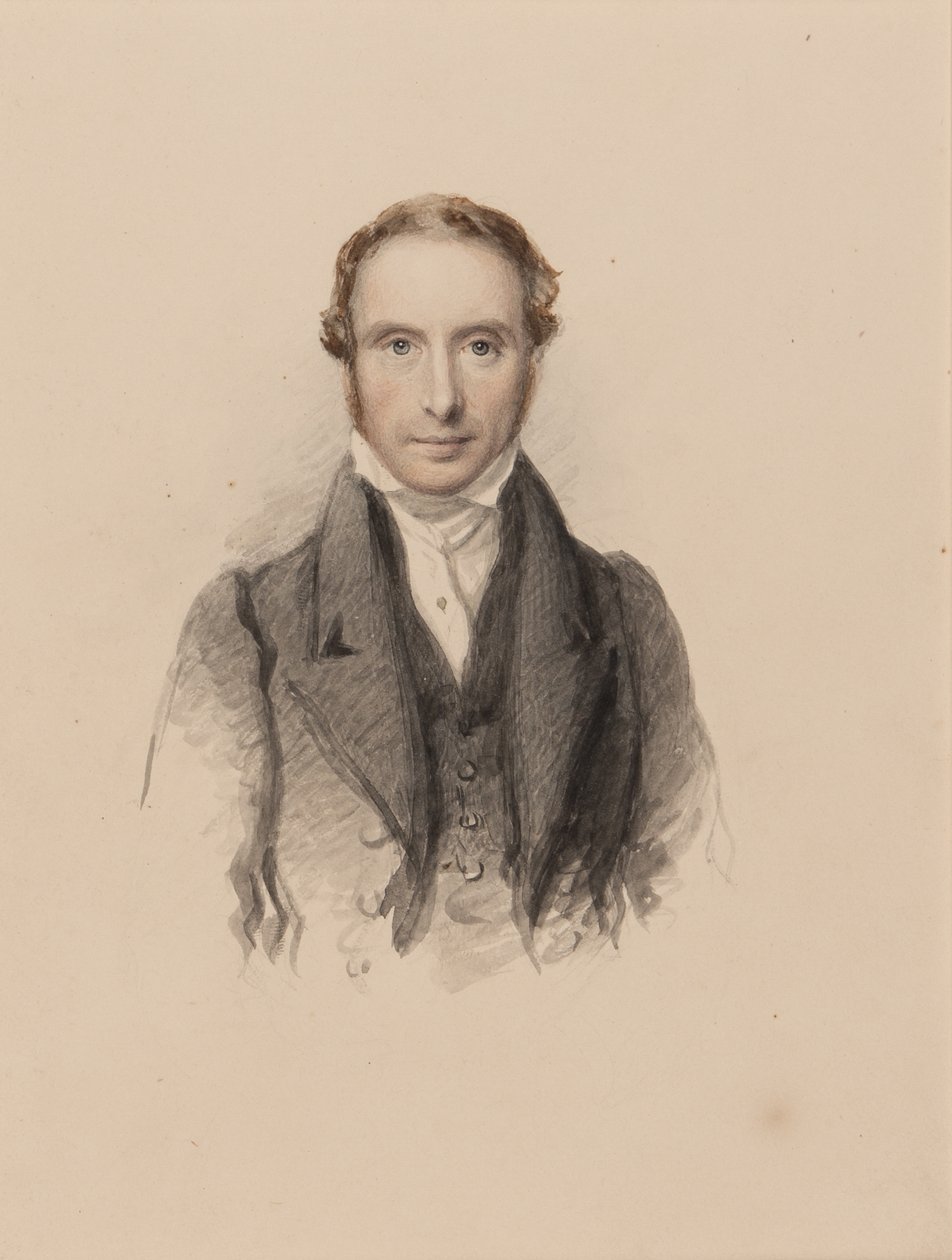 Portrét Samuela Prouta, kolem roku 1820 (wc na papíře) od John Jackson