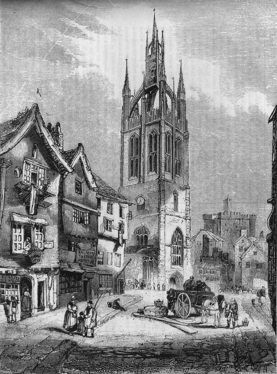 Kostel svatého Mikuláše, Newcastle-upon-Tyne, 1845 od John Jackson
