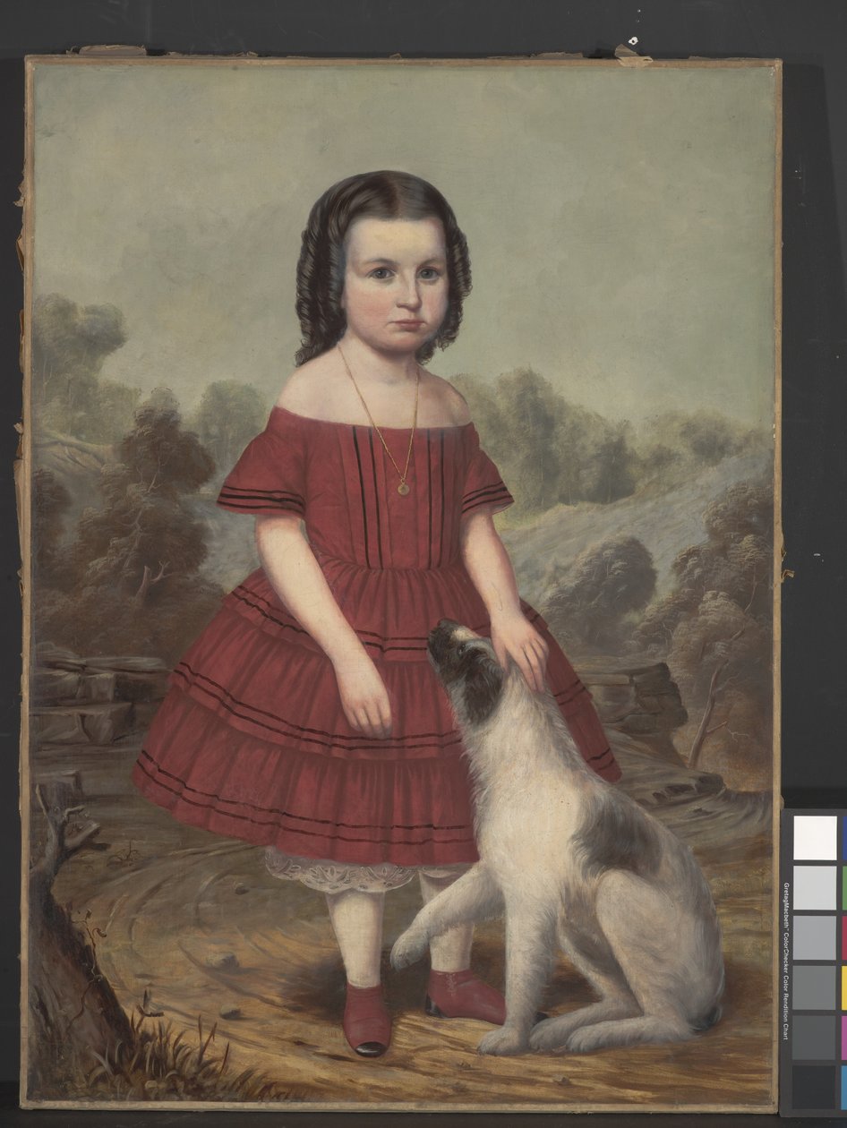 Portrét Alice Lyonsové, kolem roku 1855 (olej na plátně) od John Jacob Hegler