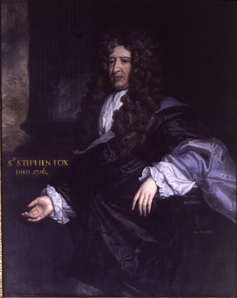 Sir Stephen Fox (1627-1716) Paymaster General (olej na plátně) od John James Bakker