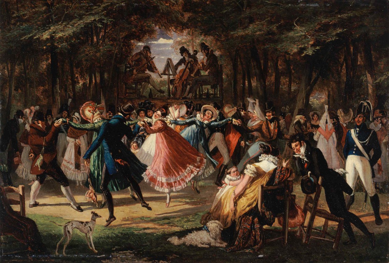 Bal veřejné, 1818. od John James Chalon