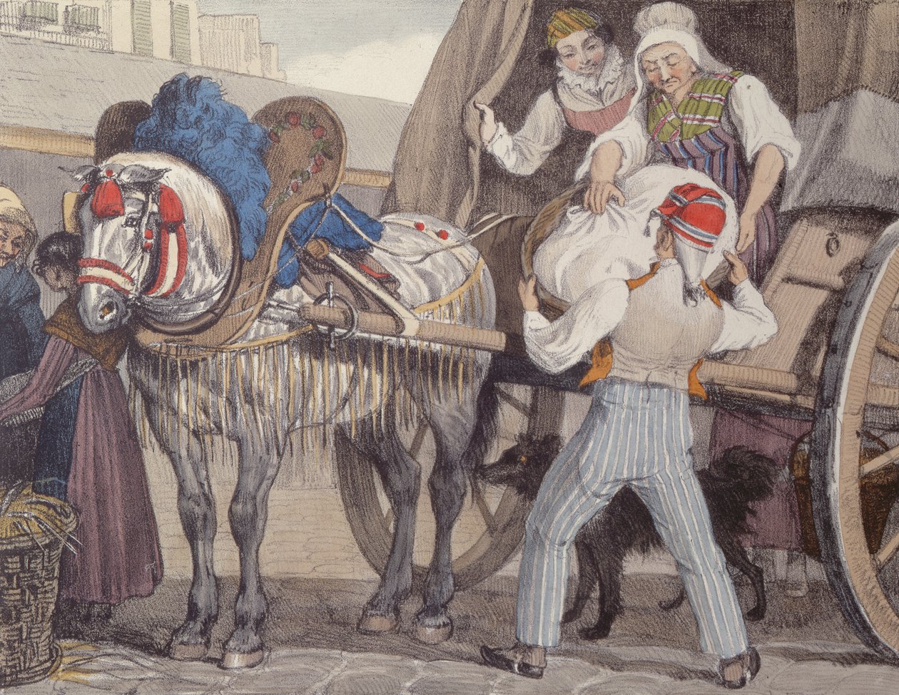 Vozík na prádlo, 1822 od John James Chalon