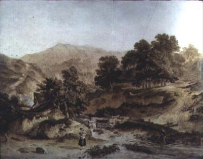 Velšská krajina od John James Chalon