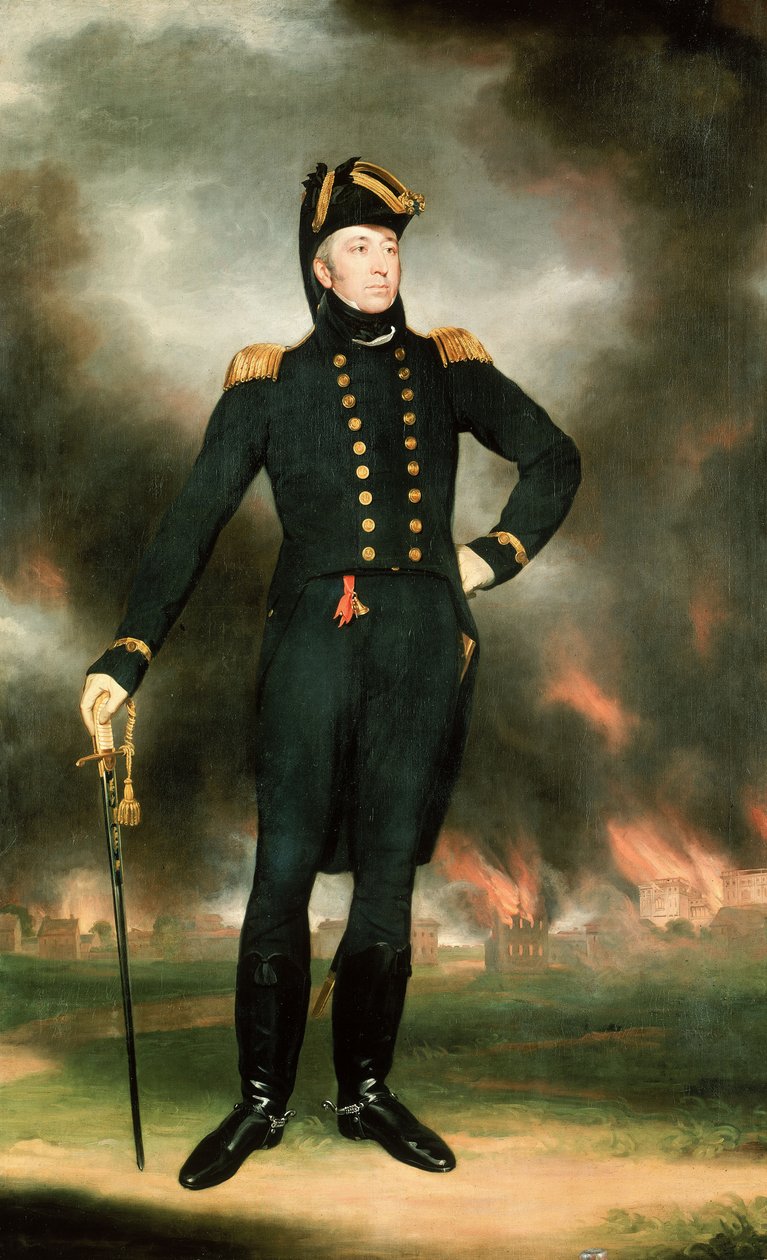 Kontradmirál sir George Cockburn (1772-1853), asi 1817 (olej na plátně) od John James Halls