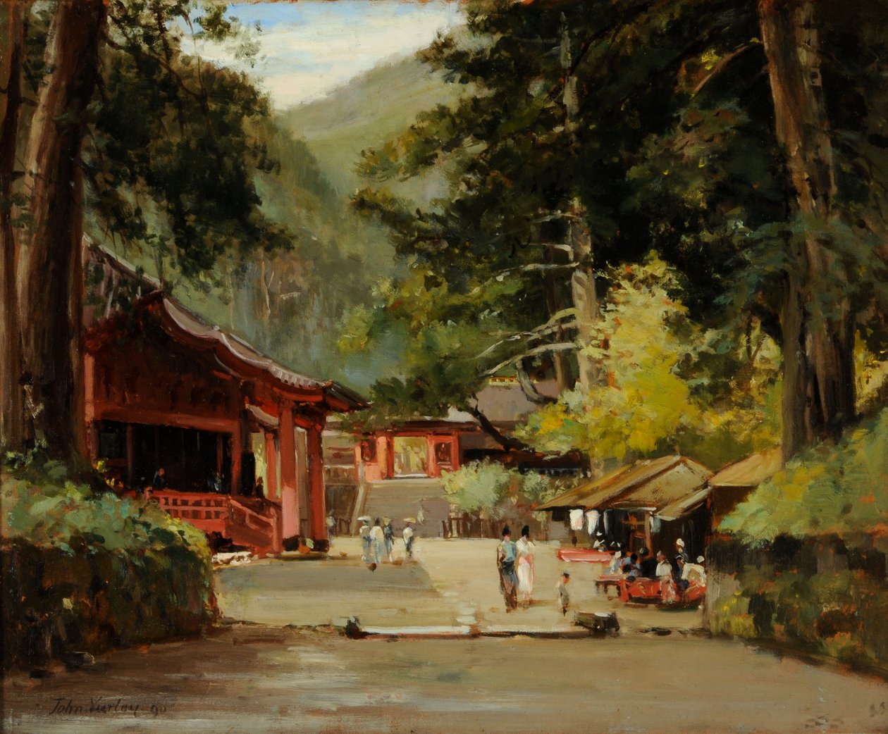 Vstup do mauzolea Jyemiten, Nikko, Japonsko od John Jnr. Varley