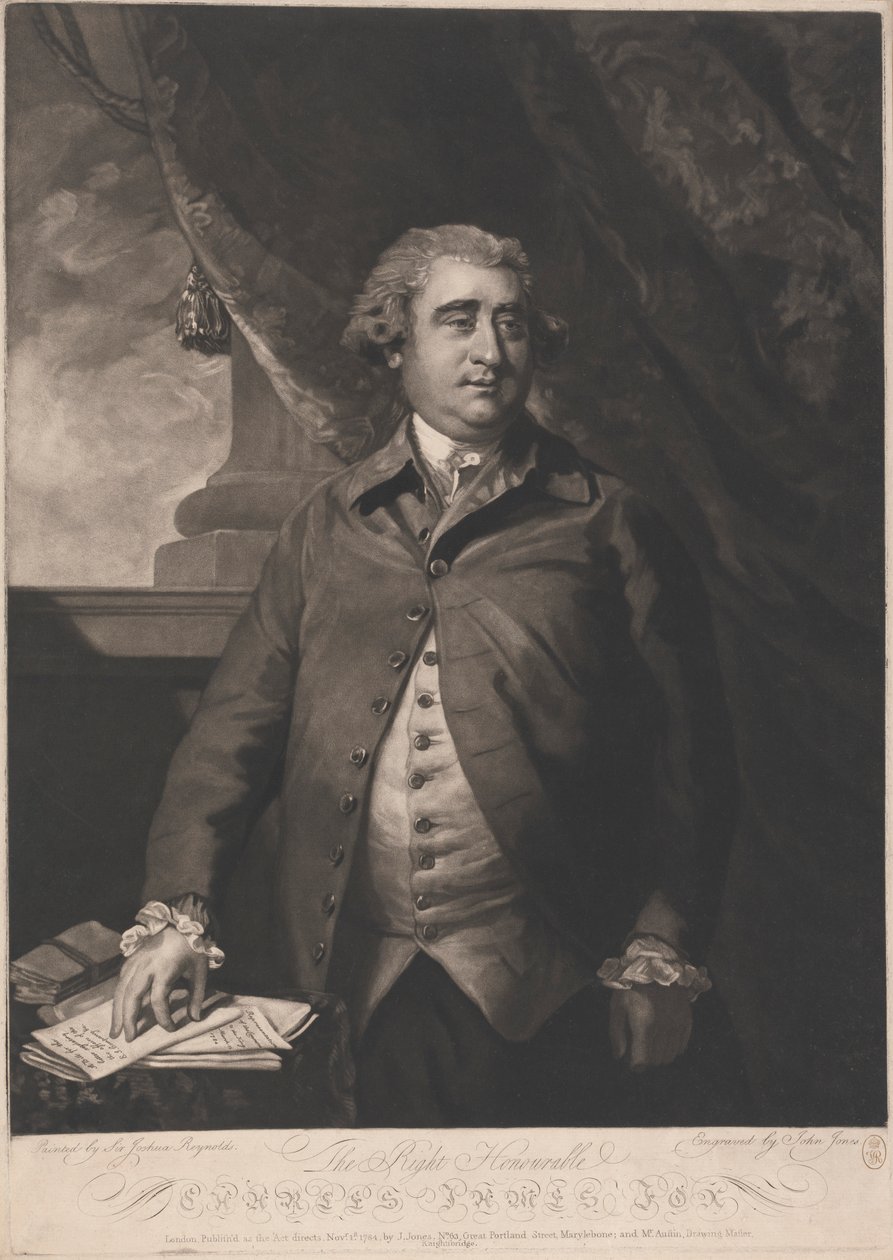 Ctihodný Charles James Fox od John Jones