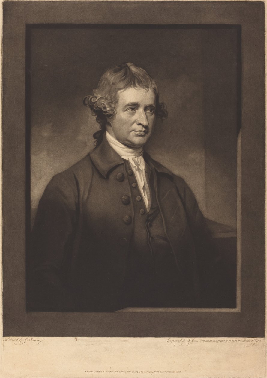 Edmund Burke od John Jones after George Romney