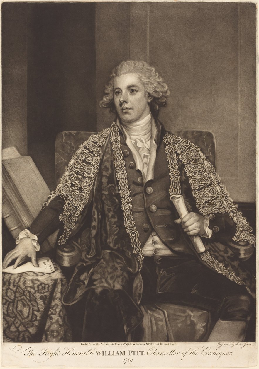 William Pitt od John Jones after George Romney