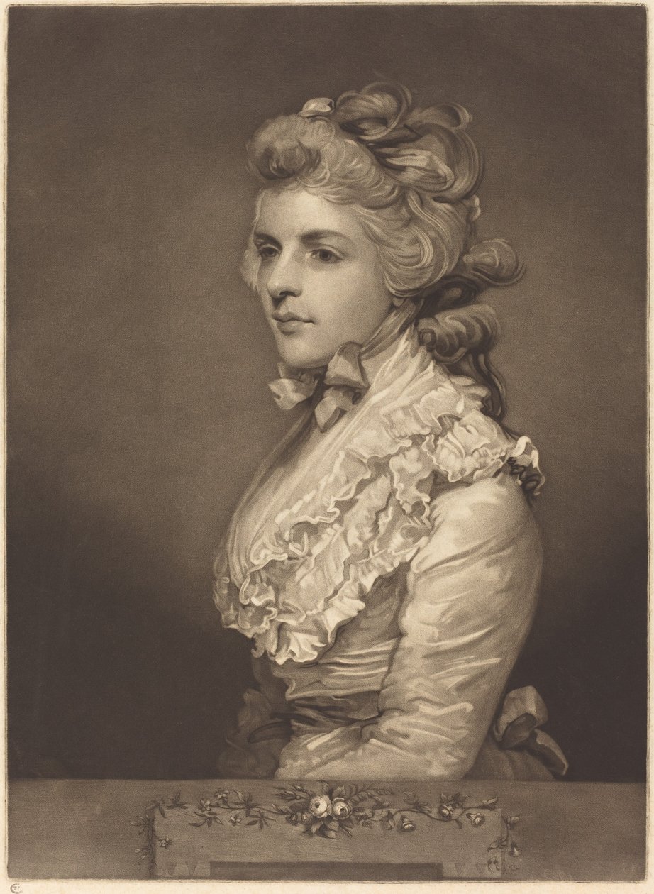 Slečna Kembleová v bílých šatech od John Jones after Sir Joshua Reynolds