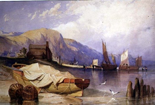 Pobřežní scéna od John Joseph Cotman