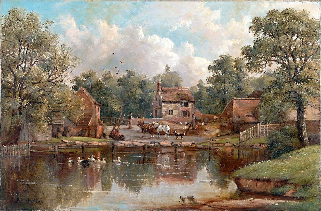 Farma ve Wood Lane, Handsworth, 1850-1908. od John Joseph Hughes