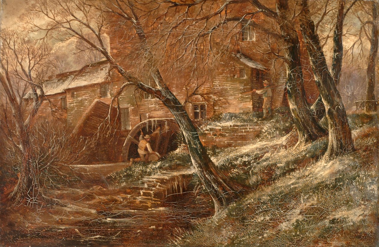 Hamstead Mill, Staffordshire Hamstead Hill, Handsworth 1850-1908. od John Joseph Hughes