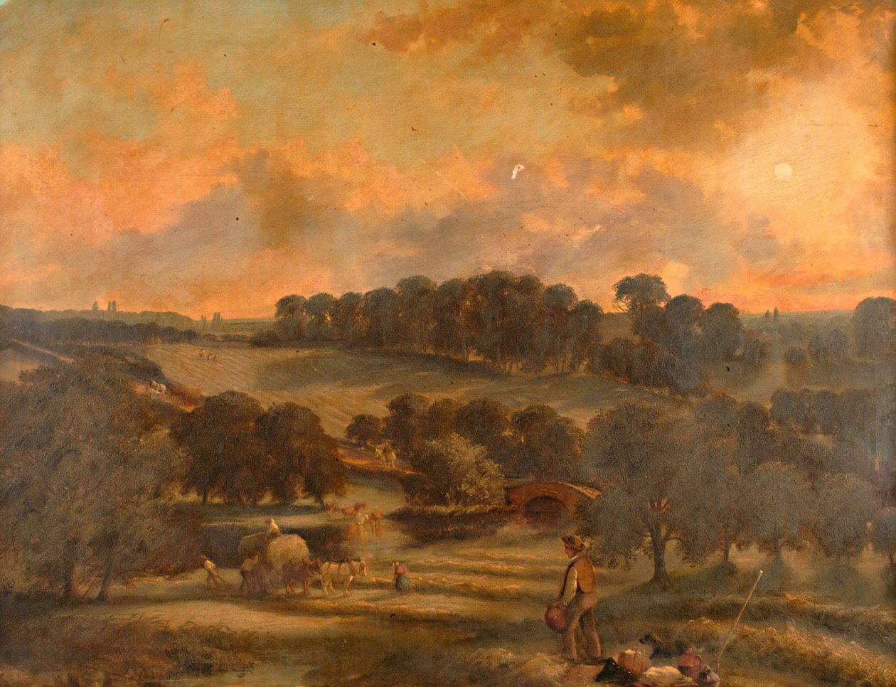 Haytime, Hamstead Mill, Handsworth, Staffordshire, 1850-1908. od John Joseph Hughes