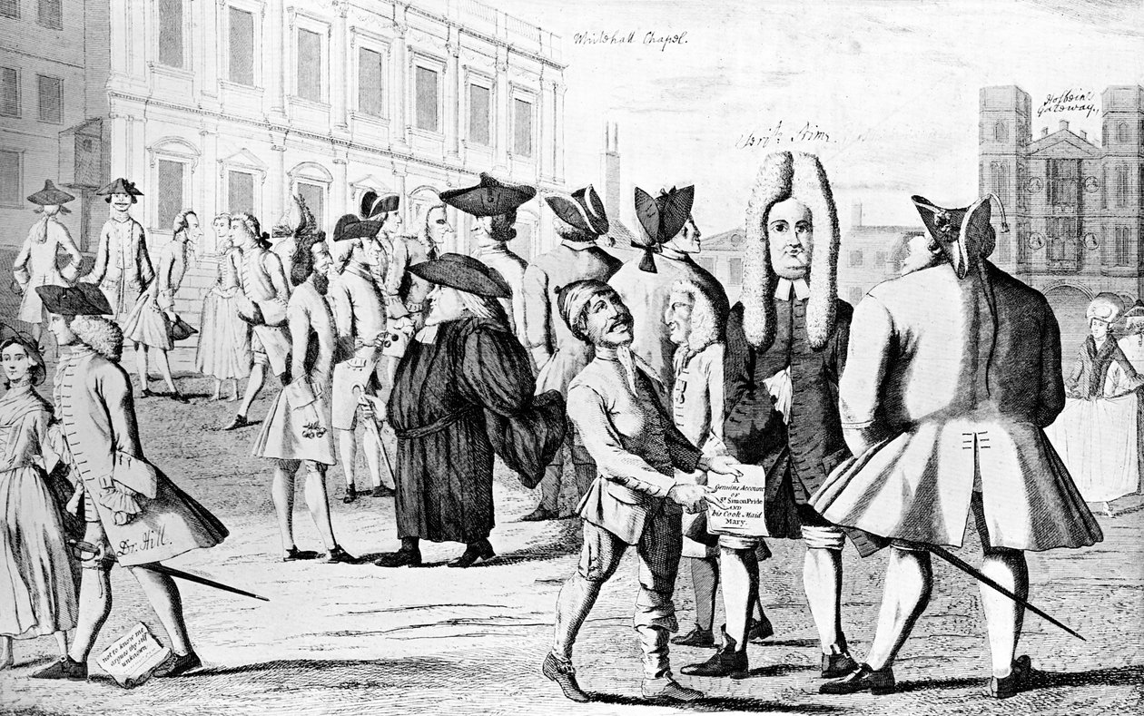 Hry přírody aneb Carratures současné doby 1752 od John June