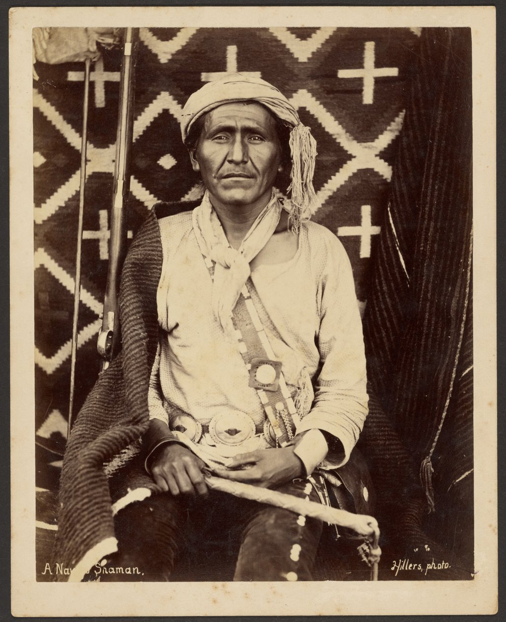Šaman z kmene Navajo od John K. Hillers